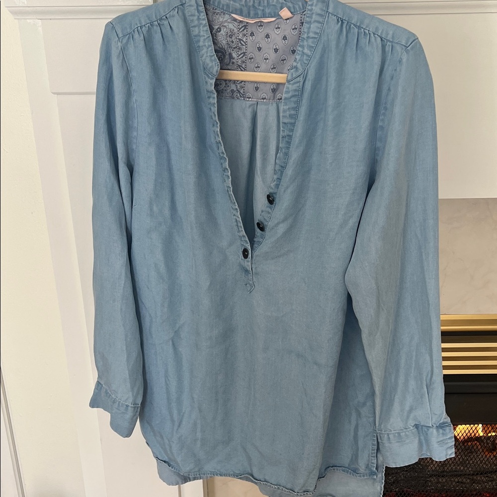 Soft Surroundings Light Blue Blouse